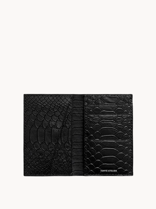 Lorenzo Bifold in Noir Snakeskin Leather