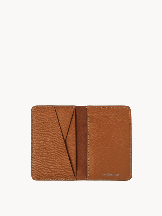 Lorenzo Bifold in Caramel Leather