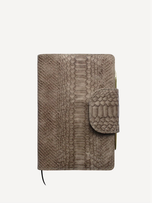 Carrie Diary in Sand Snakeskin Leather