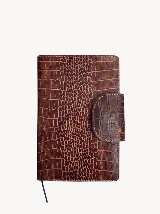 Copy of Carrie Diary in Walnut Crocodile Leather