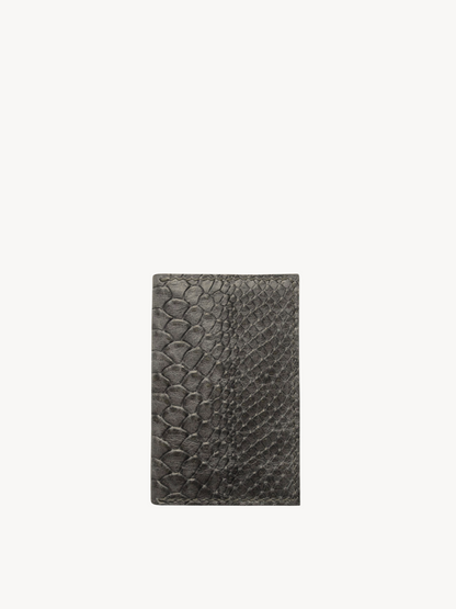 Lorenzo Bifold in Smoke Snakeskin Leather