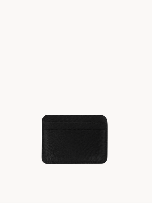 Card Holder in Noir Leather