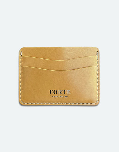 Francesco Card Holder in Tan Leather